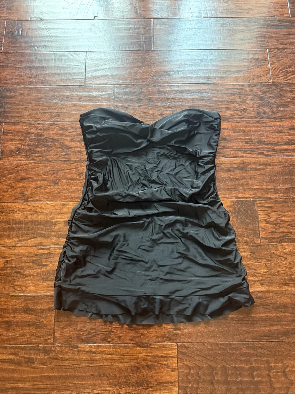Strapless Black Swimdress - plus size 16W